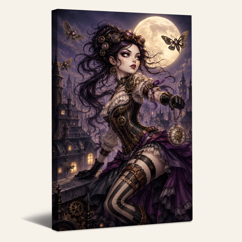 Art mural sur toile Steampunk, H 18 po x l 12 po