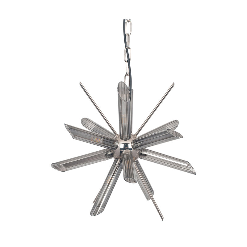 Ringold 8 - Light Sputnik Chandelier, Smoke/Silver