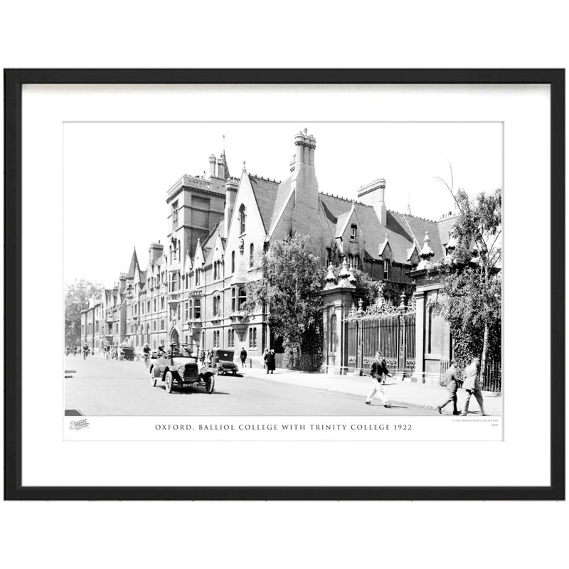 Oxford, Balliol College With Trinity College 1922 by Francis Frith - Single Picture Frame Print, 40cm H x 50cm W x 2.3cm D