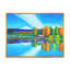Reflet de la montagne et du ciel sur le lac - peinture sur toile-60160771-60160773