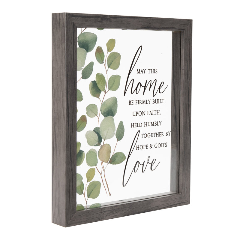 " May This Home Be Built "