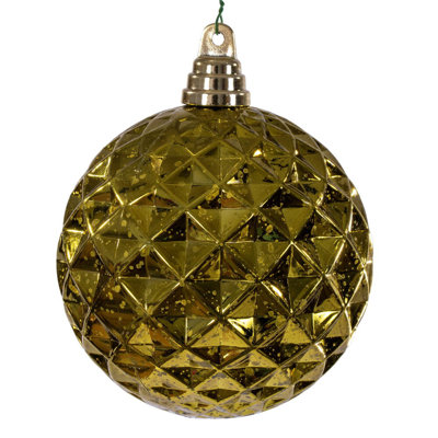 The Holiday Aisle® 4.75" Teal Diamond Mercury Ornament. It includes 4 pieces per bag.