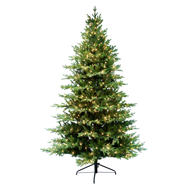 Geula 6.5' Lighted Artificial Fir Christmas Tree