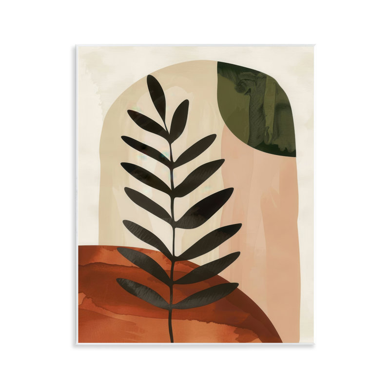  Fern Strand Neutrals Wall Plaque Art by LSR Design Studio