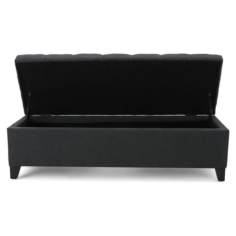Repose-pieds avec rangement Glouster V2, Gris foncé