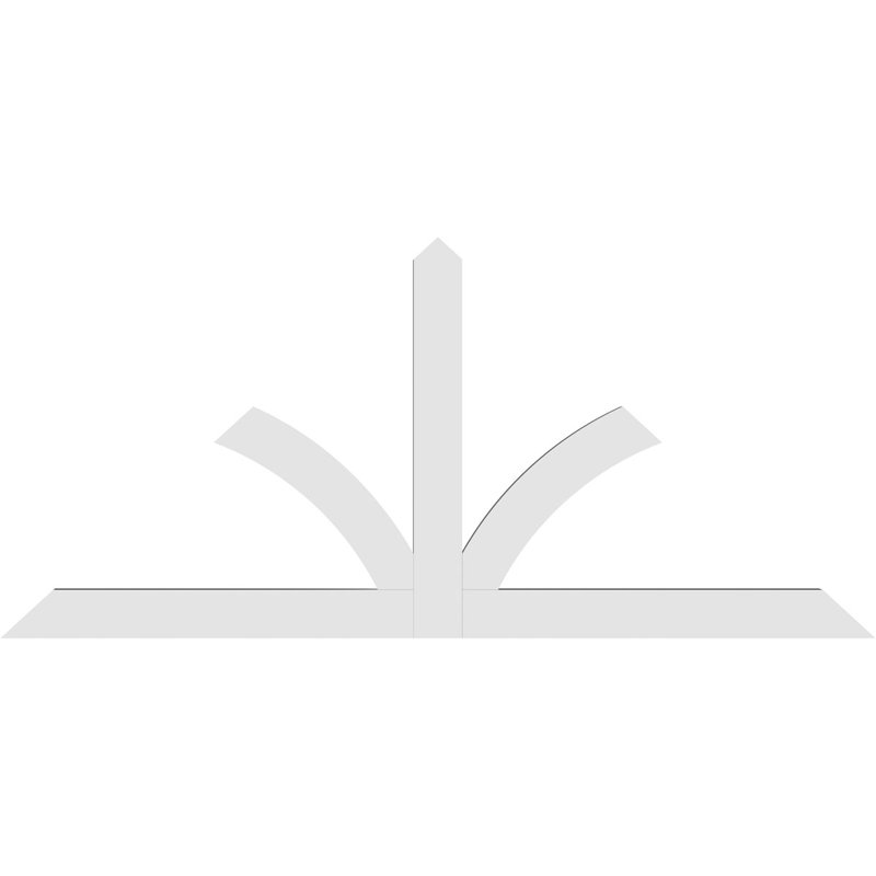Support pour pignon en PVC de qualité architecturale Richland, H 33 po x l 72 po (pas 11/12), P 2 po x F 4 po