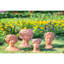 Pot à fleurs en ciment de 9,6 lb - brun, style grec pour les jardins, brun