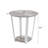 Elysian Contemporary Round End Table With Shelf-1593794010