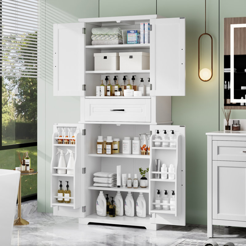 Armoire de rangement multifonctionnelle, Blanc