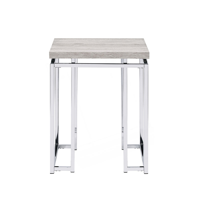 Table de bout moderne avec pieds en métal