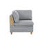 Mobilier de salon d'angle gris clair Dorris