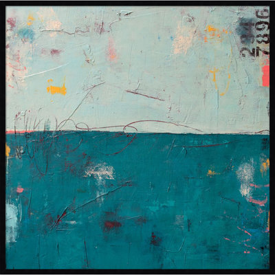 Blue Bay Hideaway by Mauro Wood Framed Wall Art Print