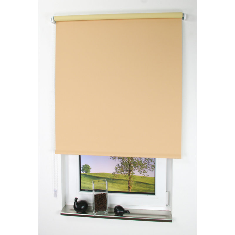 Blackout Roller shade, 202cm L x 180cm W, White
