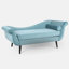 Chaise longue rembourrée avec accoudoirs à volutes Tellys-193429761