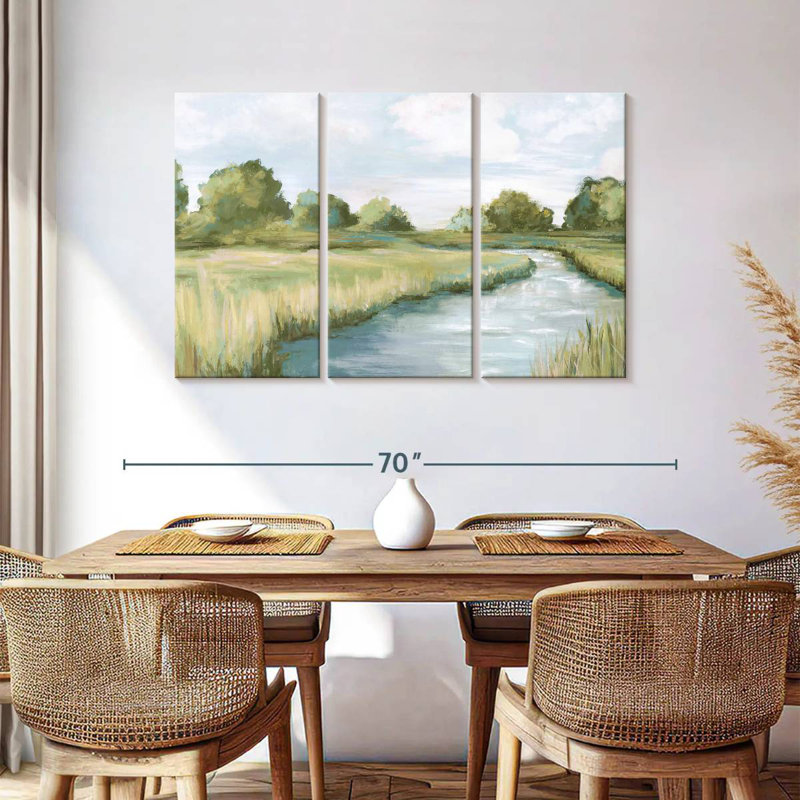 Alvord Country River Scenery, 36" H x 57" W