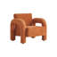 Fauteuil d'appoint en velours orange de 85 cm de large pour petits espaces (paquet de 2)-1862527933