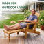 Chaise Adirondack surdimensionnée en bois massif avec repose-pieds rétractable, conception pliante et accoudoirs larges pour la terrasse et la cour arrière-1837316494