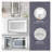 Riven LED Mirror, Adjustable Color 3000K/4200K/6400K-1150157202-1150157193