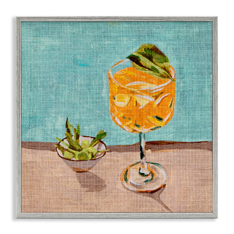 «Orange Cocktail Still Life», estampe numérique par Melissa Wang, Estampe numérique Farmhouse, H 24 po x l 24 po