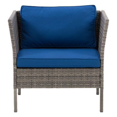 Chaise de patio avec coussins Abercromby