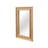 Rustic Rattan & Solid Wood Rectangular Wall Mirror-888209013-888209014