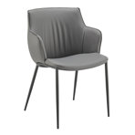 Krishaang 18'' H Faux Leather Upholstered Armchair
