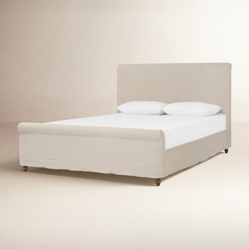 Dalia Bed, Cream, Queen