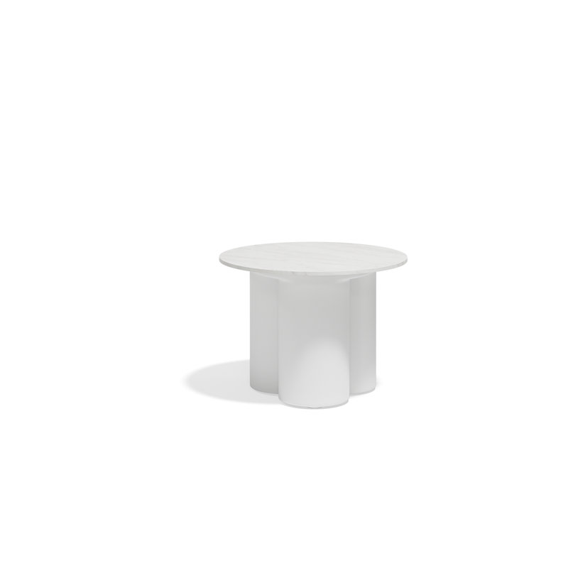 Mel Low Table 19.75", Stone White