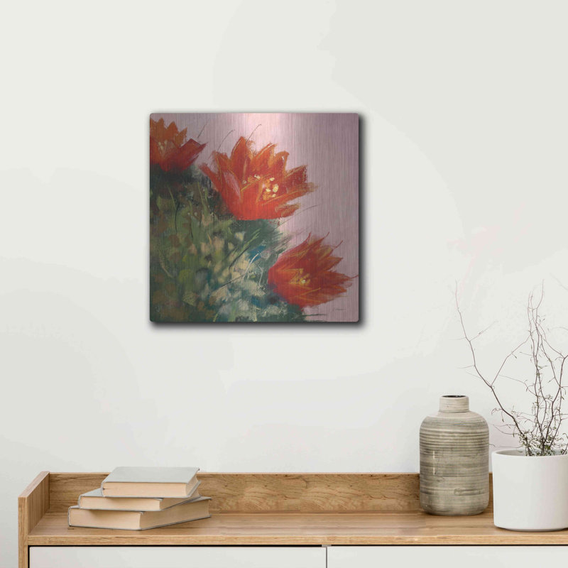 «Blooming Succulent IV» par Carol Rowan, H 24 po x l 24 po