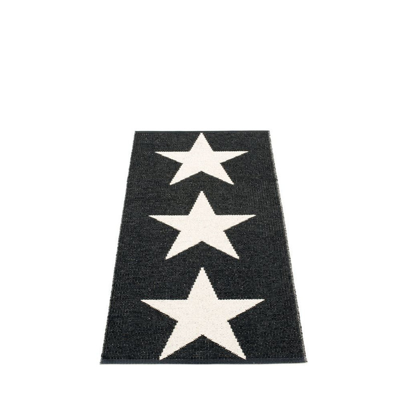 Viggo Geometric Area Rug in Black/White