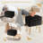 Modern Vanity Stool Chair With 4 Metal Legs And Storage, Multiuse Foot Rest For Makeup Room Bedroom-46305013
