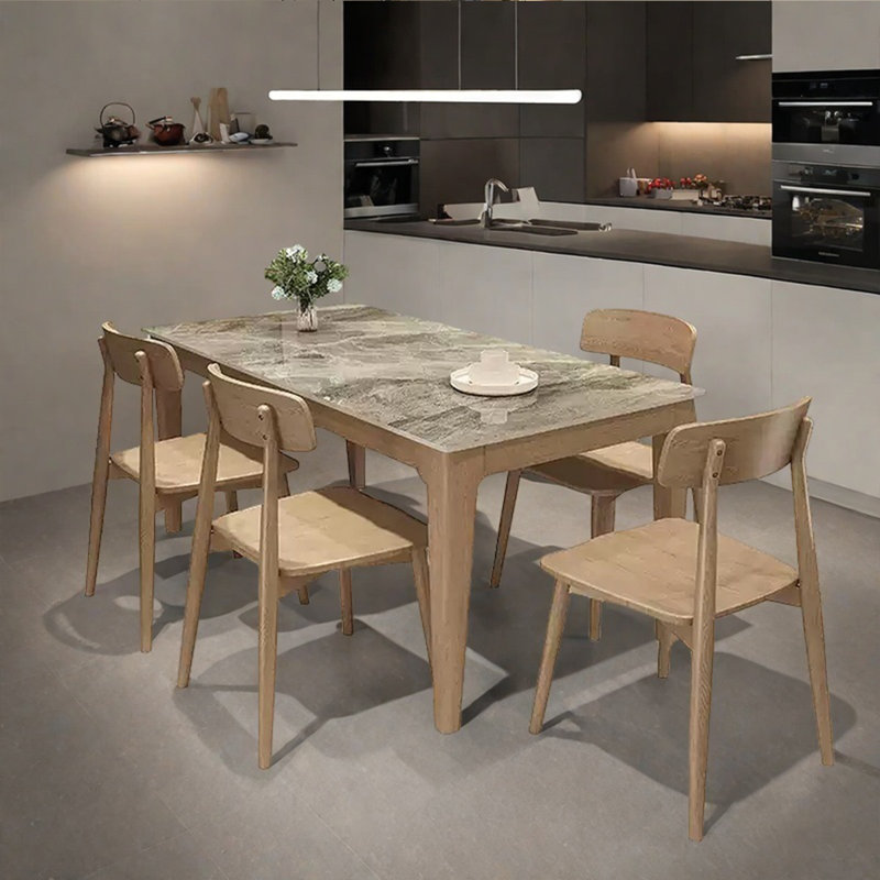 Table rectangulaire en bois massif, H 29,92 po x L 63 po x l 35,43 po