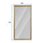 Miroir de plancher 32 po x 70 po avec structure en bois artificiel, conception élégante et durabilité, un incontournable pour les chambres à coucher, les magasins de vêtements et les salons
