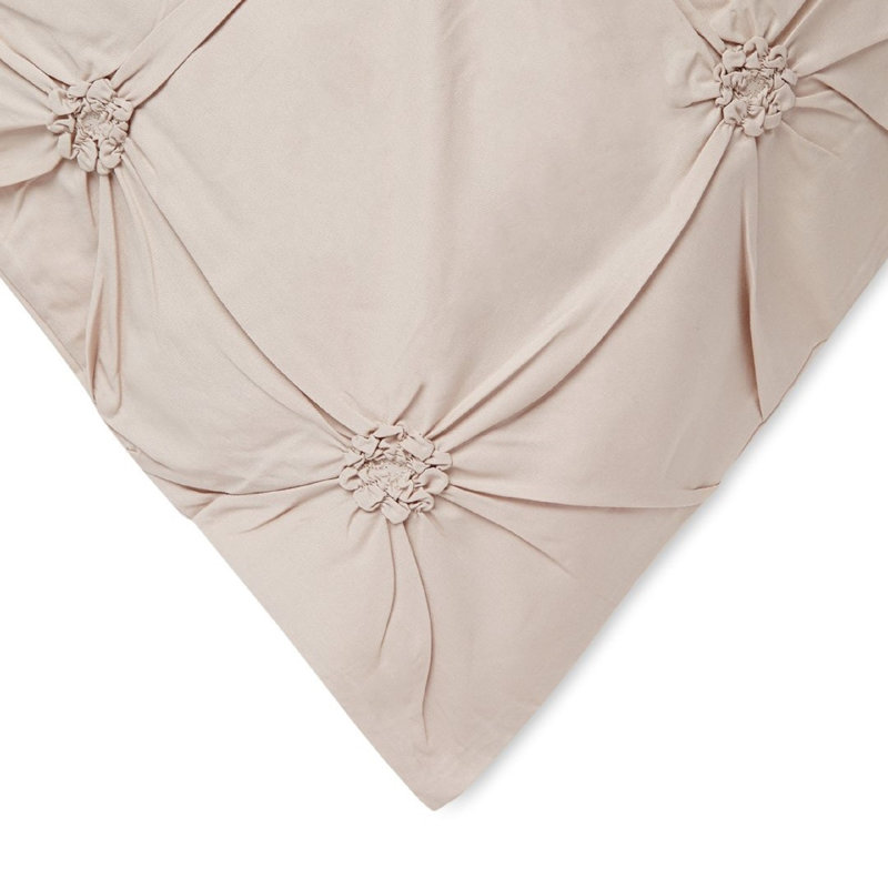 Ensemble de housse de couette en coton 3 pièces Basile, Double / Grand, Taupe