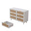 Armoire de rangement en rotin 6 tiroirs