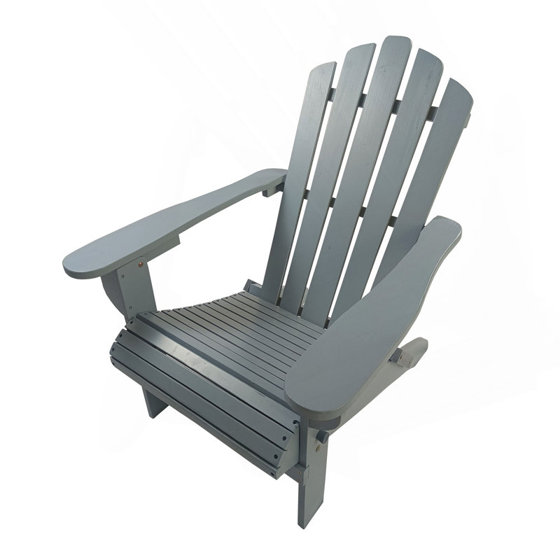 Chaise Adirondack en bois pour l'extérieur ou l'intérieur, pliable