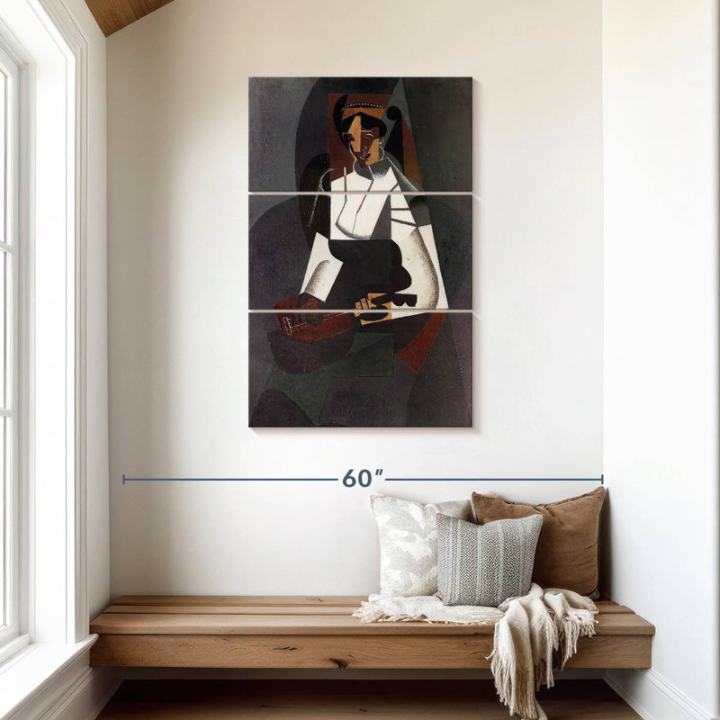 Avery Woman With Mandolin, 45" H x 28" W