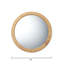 Miroir rond en rotin Fletch