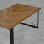 Anacortes Oak Metal Base Dining Table-437683926-437683933
