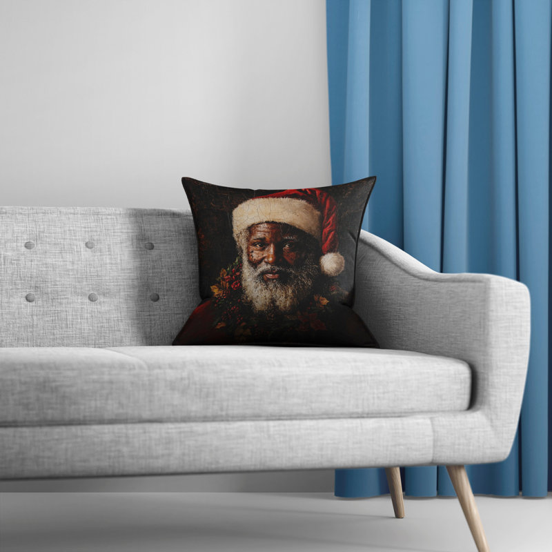 Père Noël noir 1, H 22 po x l 22 po