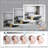LED Crystal Mirror Light With Dimmable Lights