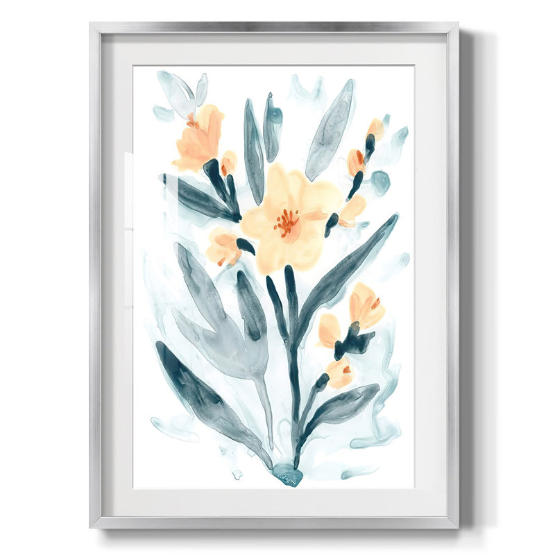 " Get Going IV ", Silver Framed Paper, White