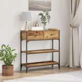 72.5cm Solid Wood Top Console Table