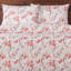 Ensemble de housse de couette en microfibre rouge / blanc Tree Blossom-78604374