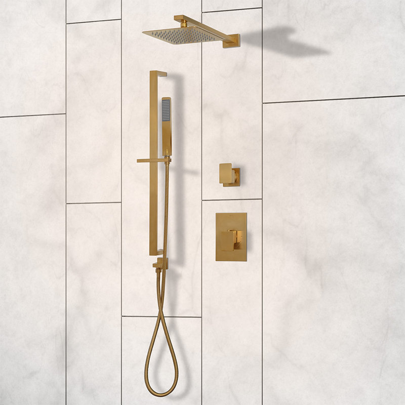 Eleganza 1861 Hand Held Shower Head, Brushed Gold