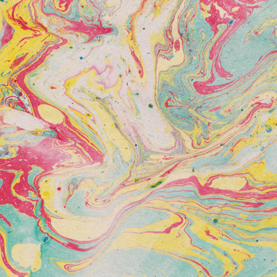 Marbeled Paper Background by Piolka - Wrapped Canvas Graphic Art