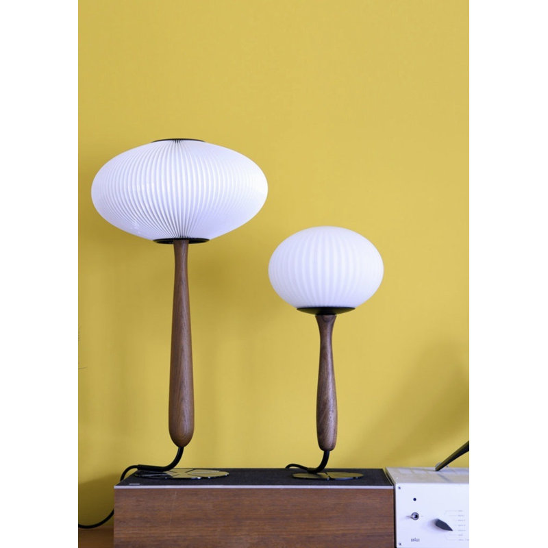 Opulus Table Lamp, 24" H x 11" W x 11" D, French Walnut