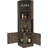 Dark Brown 8 Cabinet With Central Space For Showcasing Wine 2-shelf Bars, Enhancing Aesthetics And Function-1728762065