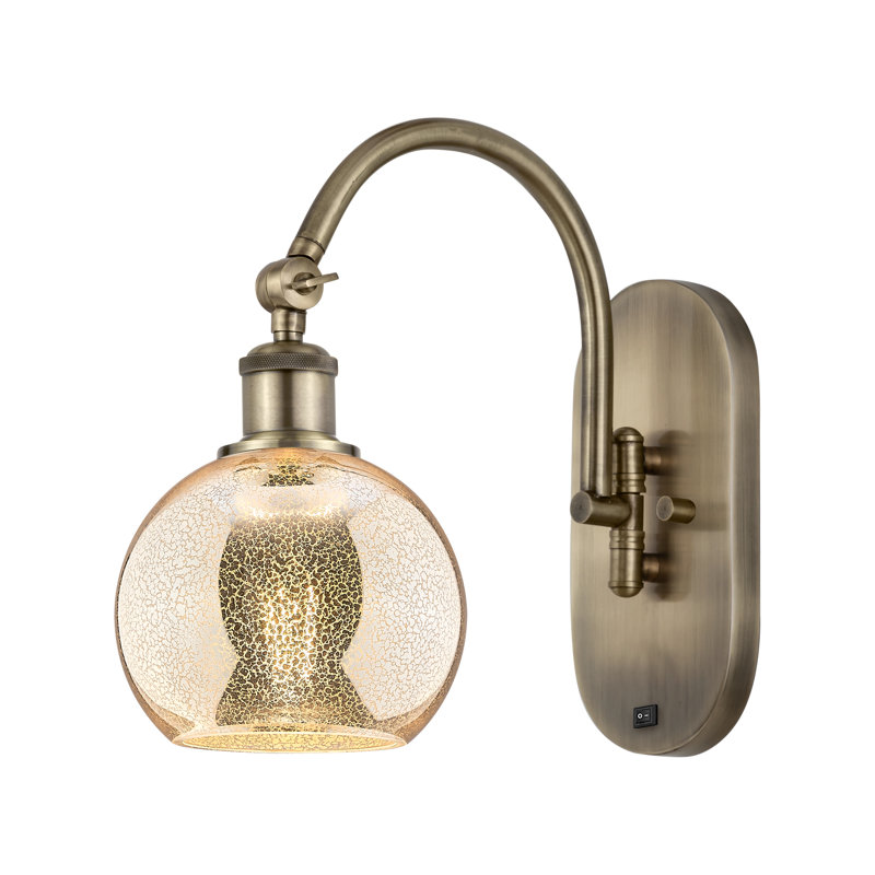 Applique pivotante 1 lumière Ballston - Macri, Laiton antique