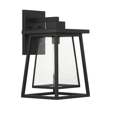 Buchanan Black 1 - Bulb Seeded Outdoor Wall Lantern